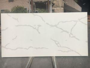 High Quality Calacatta White Quartz Slab for Home/Hotel Decoration