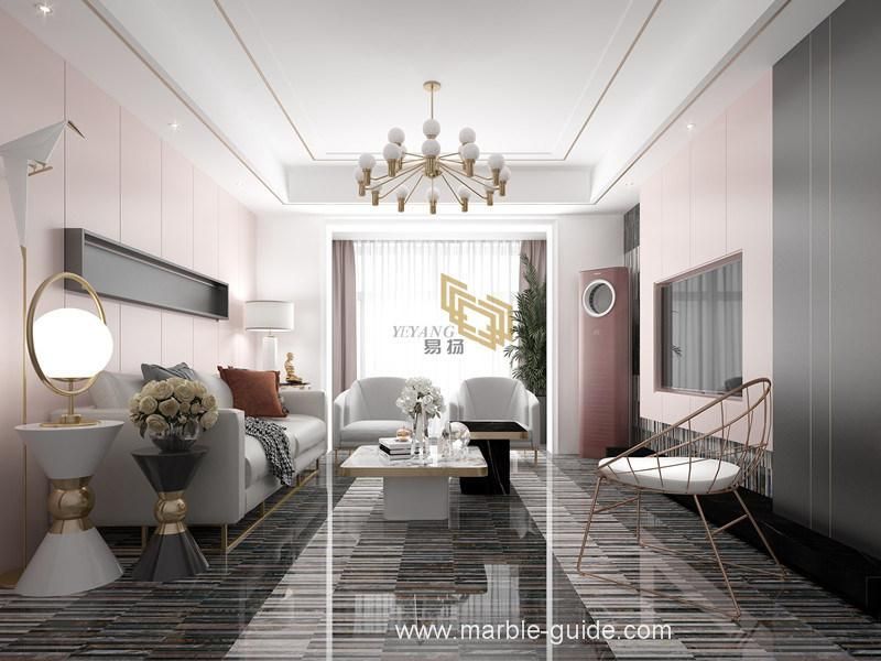 Artificial Pure Pink Marrone Rosa Sintered Stone Panel for Bathroom Shower Wall/Wall Decoration