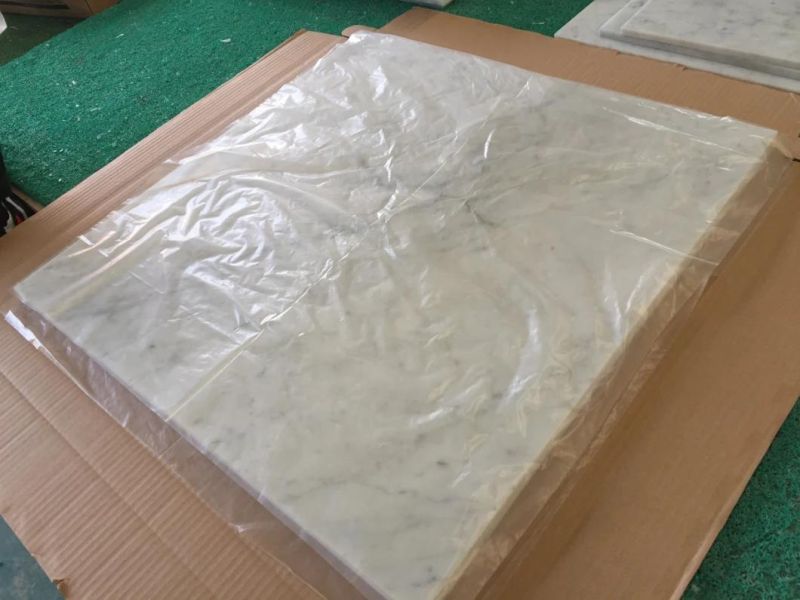 White Natural Bianco Cararra White Marble Tiles