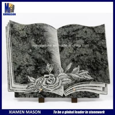Book Shaped Granite Plaques for Memorial