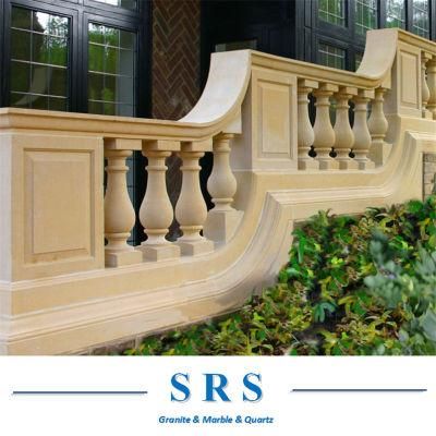 Natural Marble Granite Baluster Column Pillar Stone Column Pillar for Indoor/Outdoor Stair Decoration/Building