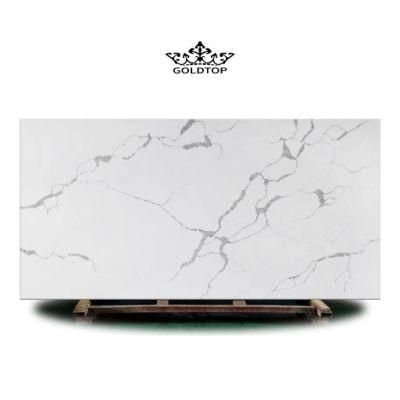 Artificial Stone Polished/Honed Surface Black/White/Beige Vein Kitchen/Bathroom/Living Room Countertop Stream Quartz for Home
