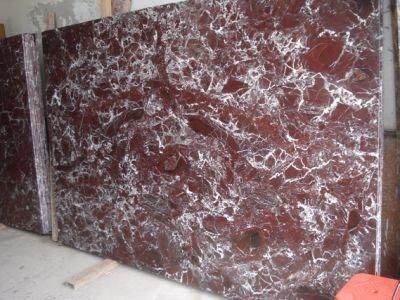 Rosso Levanto Marble with White