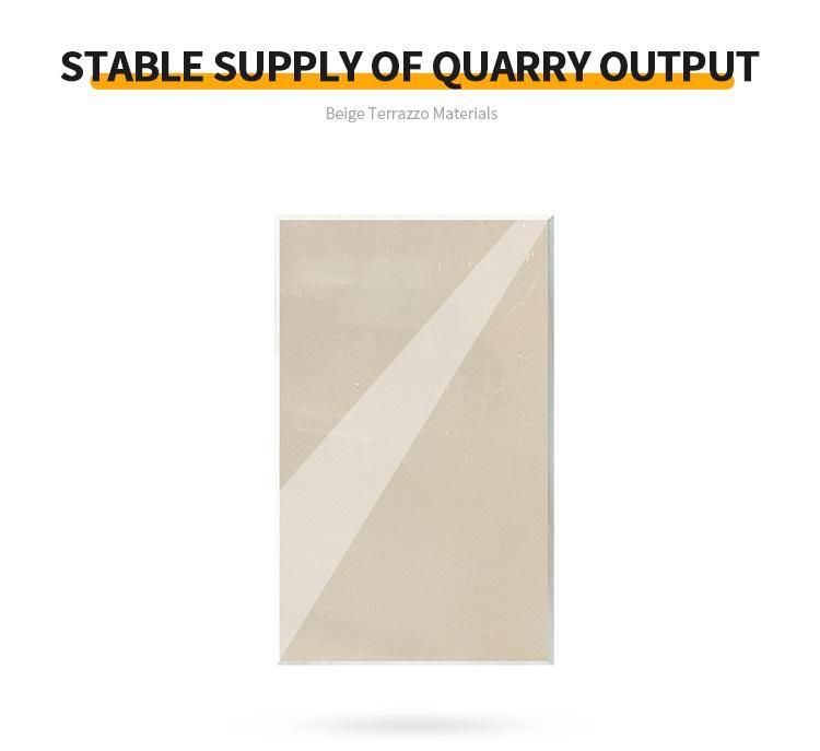Terrazzo Tiles Cut to Size Beige Terrazzo Stone Slabs Tiles Polishing Finished Slabs Marble Tile for Living Room Furniture