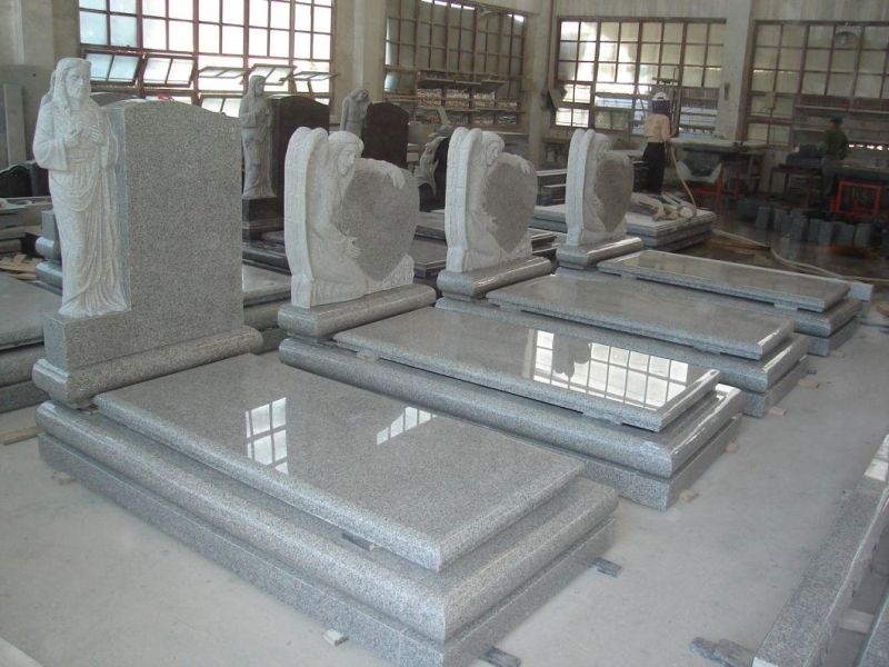 Granite Funeral Grave Angel Heart Monuments Headstones with Good Prices