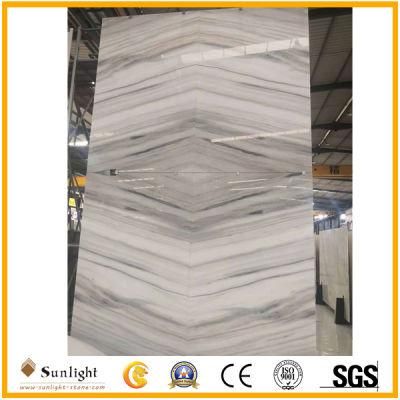 Natural Stone Bookmatched Luxury Marble for Interior Decoration, Wall Background