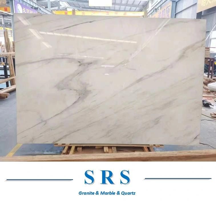 China Guang xi White/Dior White Marble Slabs for Coutertop, Wall, Floor Decoration