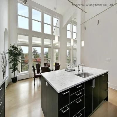China Factory Natural Stone Snow White Marble Kitchen Benchtop