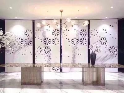 Ink White Marble Stone for Flooring/Floor Tile/Background Wall Panel/Cladding/Tiles/Countertop/Workbench/Table Top