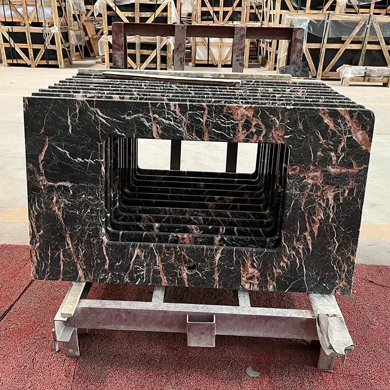 Customizable Black Cuckoo Red Marble Bathroom Vanity Table Quartz Bathroom Vanities Countertops Vanity Tops