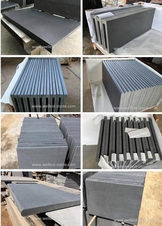 Black Basalt Coping Stone, Bluestone Swimming Pool Coping Tile and Pavers