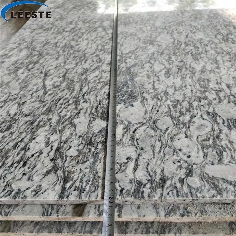Sea Wave Flower Granite Chinese Natural Grey Granite Polished Cut-to-Size Flooring Tiles