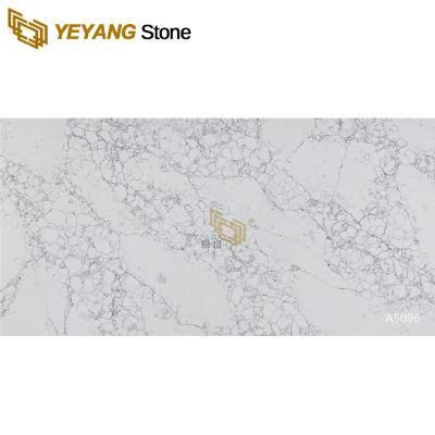 Quartz Stone Island Kitchen Artificial White Quartz for Hotel/Office/Household/Home/Hospitality
