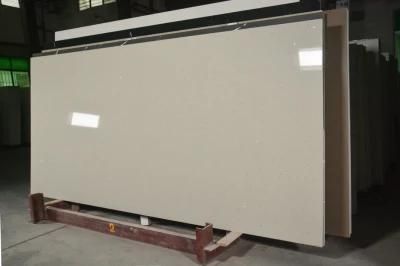 Artifical White Star Sand White Pearl Countertops Quartz Stone Slabs