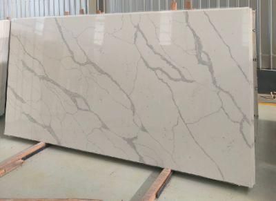 Calacatta Statuario Quartz for Furniture Tops/Interior Cladding/Kitchen Countertop/Shower &amp; Tub Surrounds