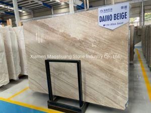 Turkish Daino Beige/Diano Reale Polished Marble Slab with Cheap Price