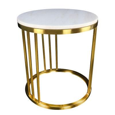High Quality Luxury Modern Stainless Steel Living Room Furniture Marble Stone Countertop Marble Table Dining Table Coffee Tables