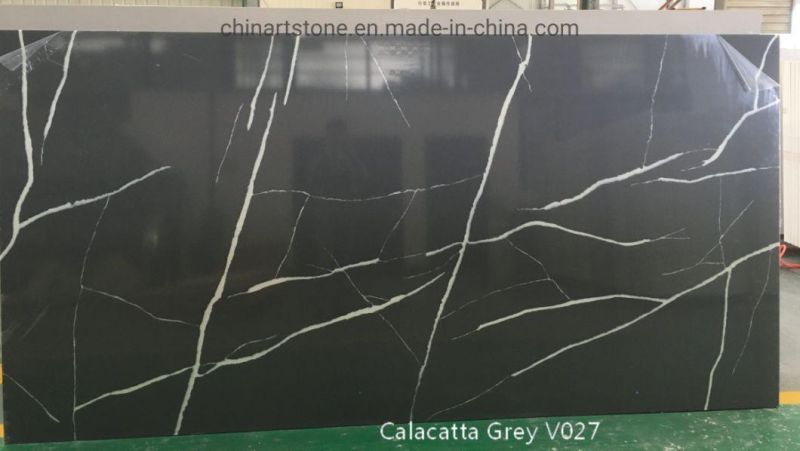 Bookmatched Calacatta Oro Vagli/Arabescata/ Quartz Slab