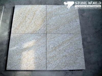 Bushhamered G350 Yellow Rock Granite Tile for Flooring