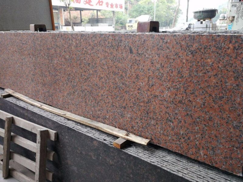 Cheapest G562 Granite Stone Maple Leaf Red Granite Step Vanity Top