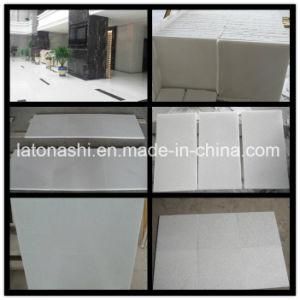 Polished/Honed Pure White Marble Tile for Walling/Flooring/Countertop