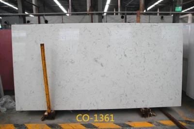 White Artificial Quartz Stone Slab Used for Indor Decoartion