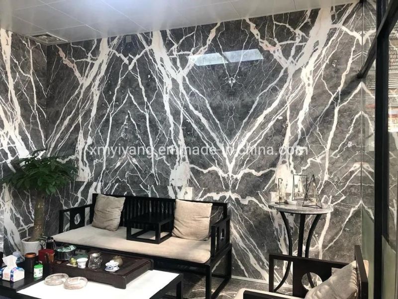 High Quality Polished Castel Grey Marble Slabs