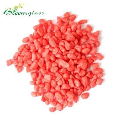 Red Dyed Colored Gravel Aquarium Painted Sands/Garden Decoration Gravel