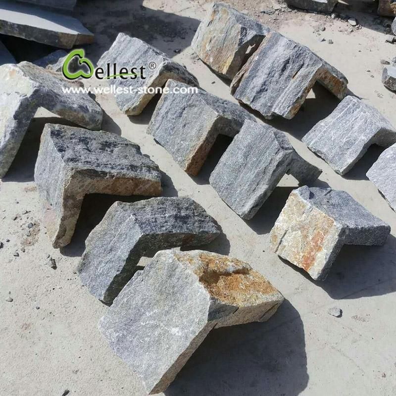 Blue Quartzite Loose Stone Wall Fence Garden Wall Covering Stone