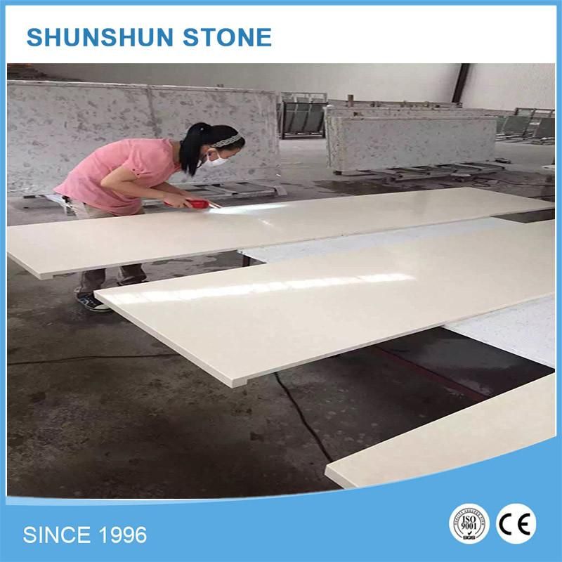Black/Grey/White/Beige Quartz Stone Kitchen Countertop/Bench Top
