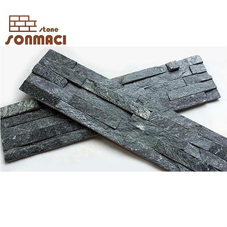 Black Slate External Wall Art Stone Cladding