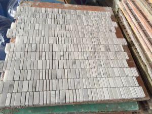 Carla White &amp; Italy Grey / Marble Linear Strips Mosaic Tiles