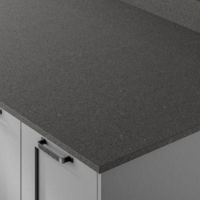 Artificial Stone Mirror Sparkle Grey Quartz Slab