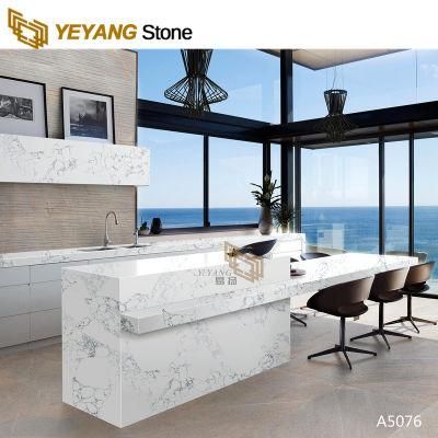 Arabescato Corchia Marble Look White Quartz for Kitchen Countertop/Benchtop/Island Top