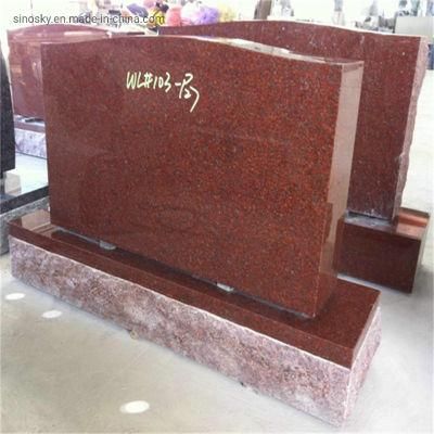 Red Granite Memorial Headstone From China