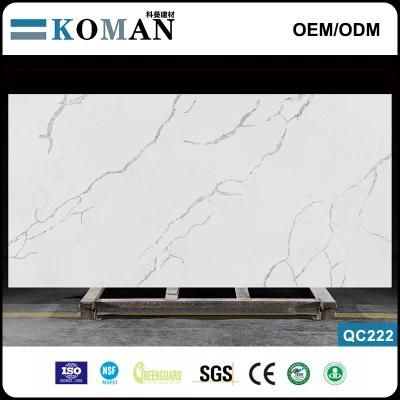 Engineered Quartz Stone Calacatta 2cm 3cm/Cutting for Free/Komanstone