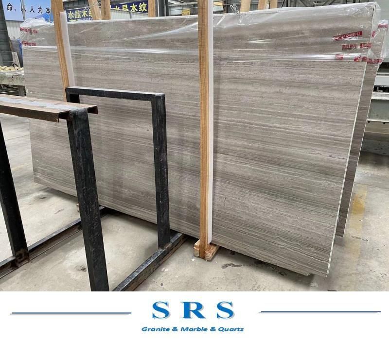 Wooden Grey Marble for Slab/Tile/Flooring/Walling
