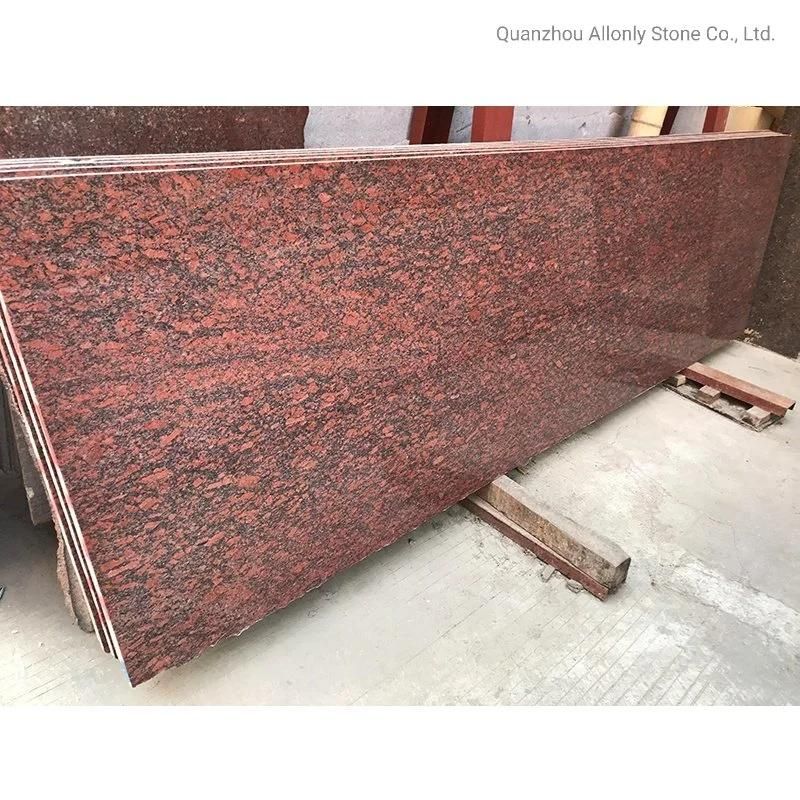 China Cheap Maple Red Granite Kitchen Worktop and Island Countertop