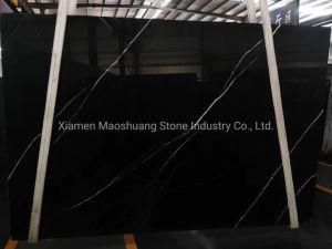 China Super Black Nero Marquina Marble of Slabs and Tiles for Countertops/Wall Tiles/Flooring Tiles/Interior Decoration/Building Project