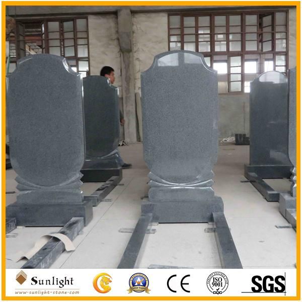 China European Style Natural G654 Grey Granite Tomb/Gravestones