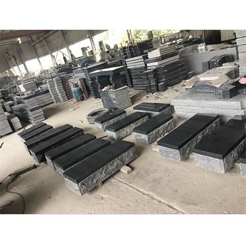 Absolute Black Granite Single and Companion Slant Monuments