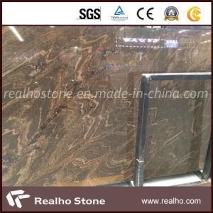 Exotic Uncut Ocean Brown Marble Slab with Good Price for Sale