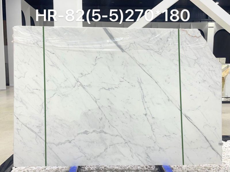 Luxury White Marble Italy Calacatta Marble Tile Slab