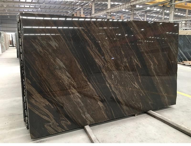 Natural Polished Quicksand Brown Marble Slab for Coutertop Wall Floor Decoration