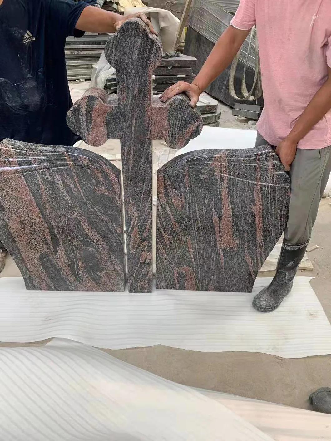 Hot Sell Colorful Europe Granite Monument Headstone Tombstones