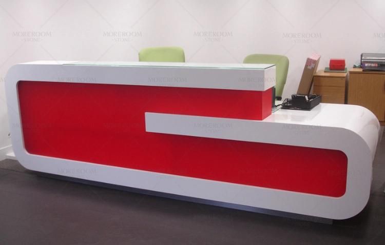 Office Desk Reception Desk Commercial Acrylic Resin Sheets