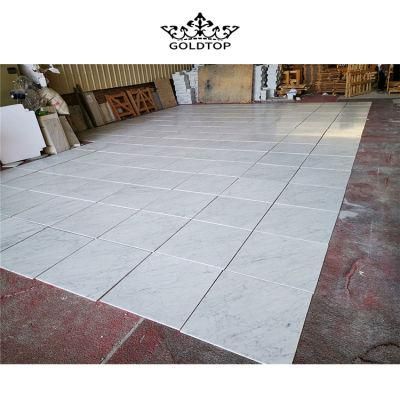 Home Decoration Building Material Bathroom Kitchen Carrara White/White Real Marble Stone Polished Honed Floor Wall Tiles