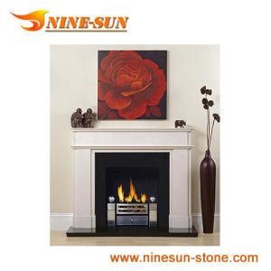 Wall Mounted White Granite Fireplace (YXFP-001)