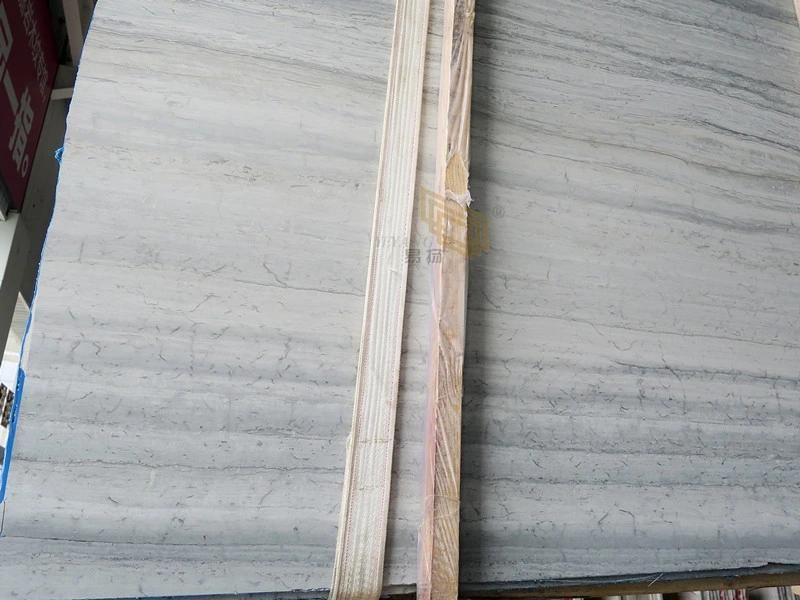 Crystal Wood White Marble Slabs for Kitchen/Bathroom/Floor/Bathroom/Wall/Countertop
