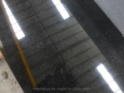 Black Galaxy Granite Countertops Natural/Shiny/Stone Solid Surface Bullnose/Ogee/Pencil/Round Polished Edge